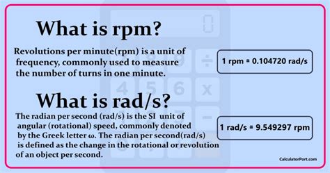 rpm to rad/s